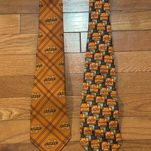 Orange Patterned Men's Ties